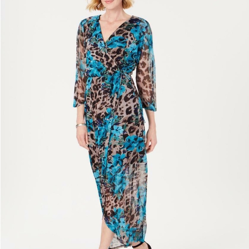 NWT Connected Women's Side Tie Maxi Dress